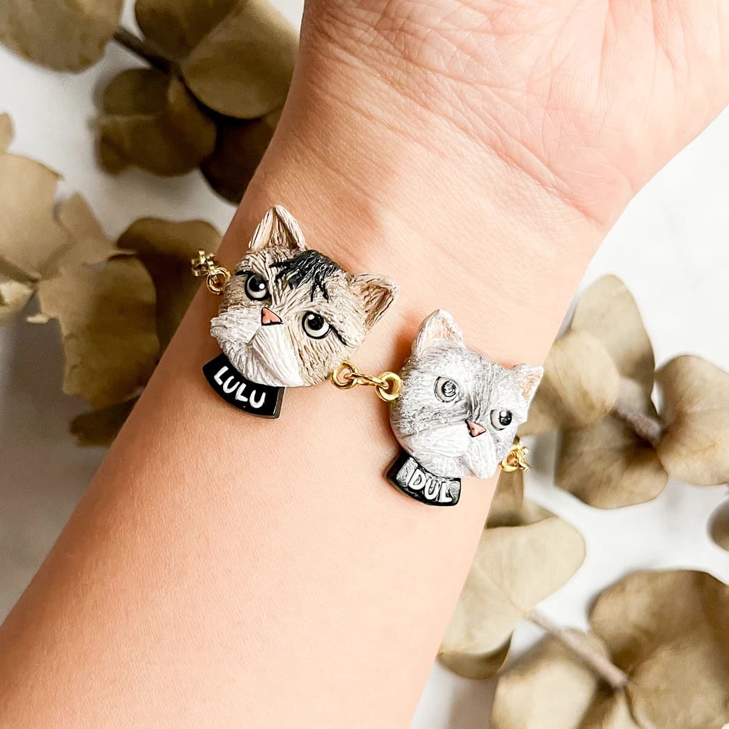 custom cat bracelet